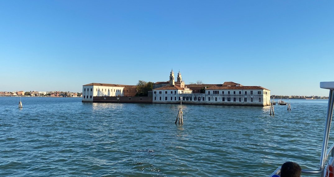 San Servolo Island, Venice, viewed from the ferry