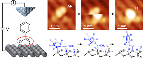 Phenyl Attachment to Si 001 via STM Manipulation of Acetophenone