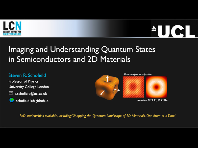 Imaging and Understanding Quantum States in Semiconductors and 2D Materials